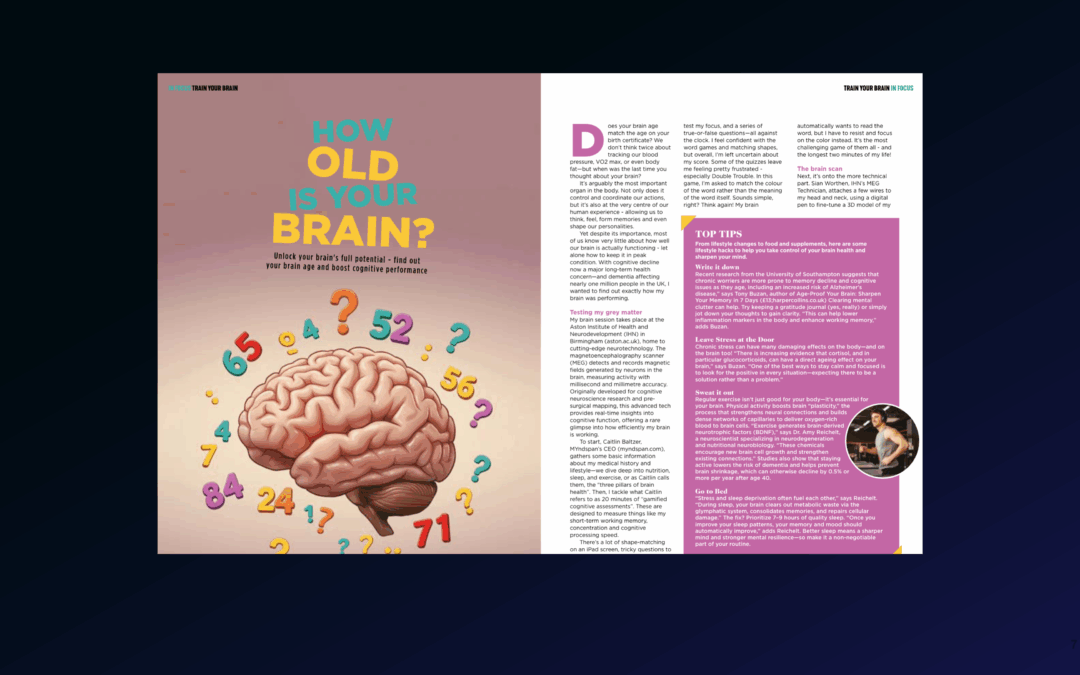 I thought my brain was in the same shape as my body – but it’s a muscle I need to work on more!